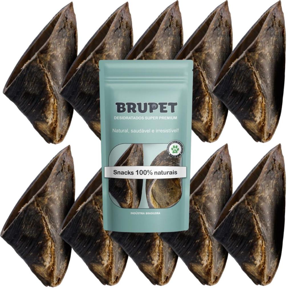 Kit 10 unidades Cascos Bovino Petisco 100% Natural