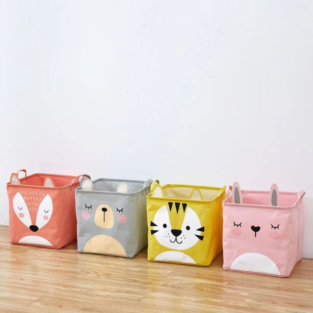 Cesto Dobrável Quardrado Organizador Multiuso Ani