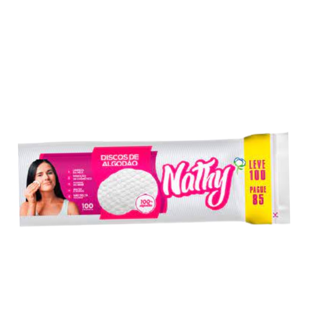 Algodão Disco Nathy Limpeza, Maquiagem, Pele, Est
