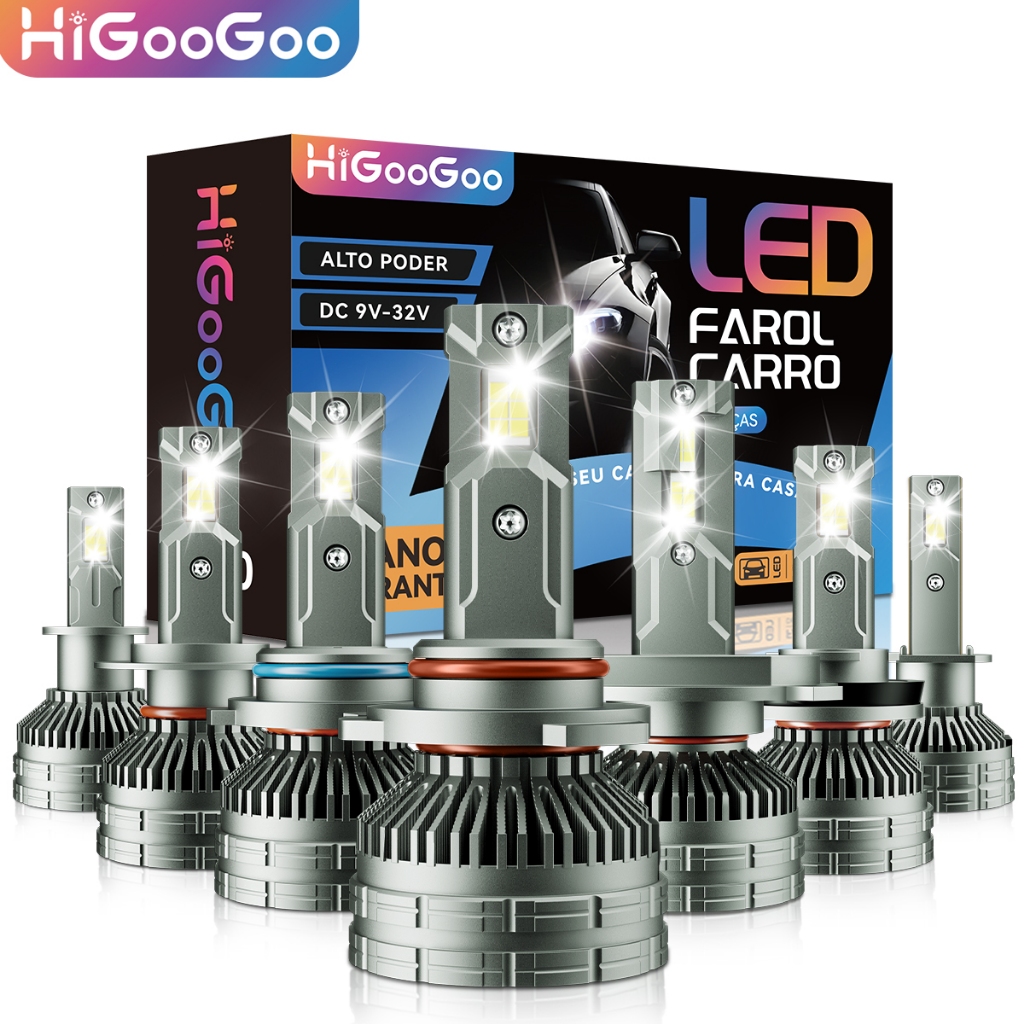 HiGooGoo G70 40000LM Farol De Led Para Carro Lâmp