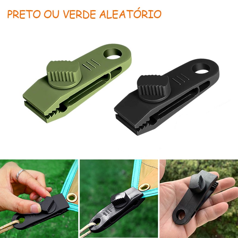 KIT 5 ou 10 ou 15 PCS Braçadeira Fixo Barraca Pl�