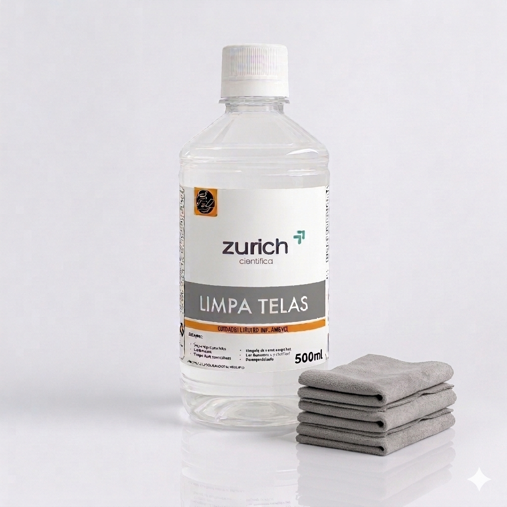 Kit Limpa Telas 500ml + 3 flanelas suede para TV, 