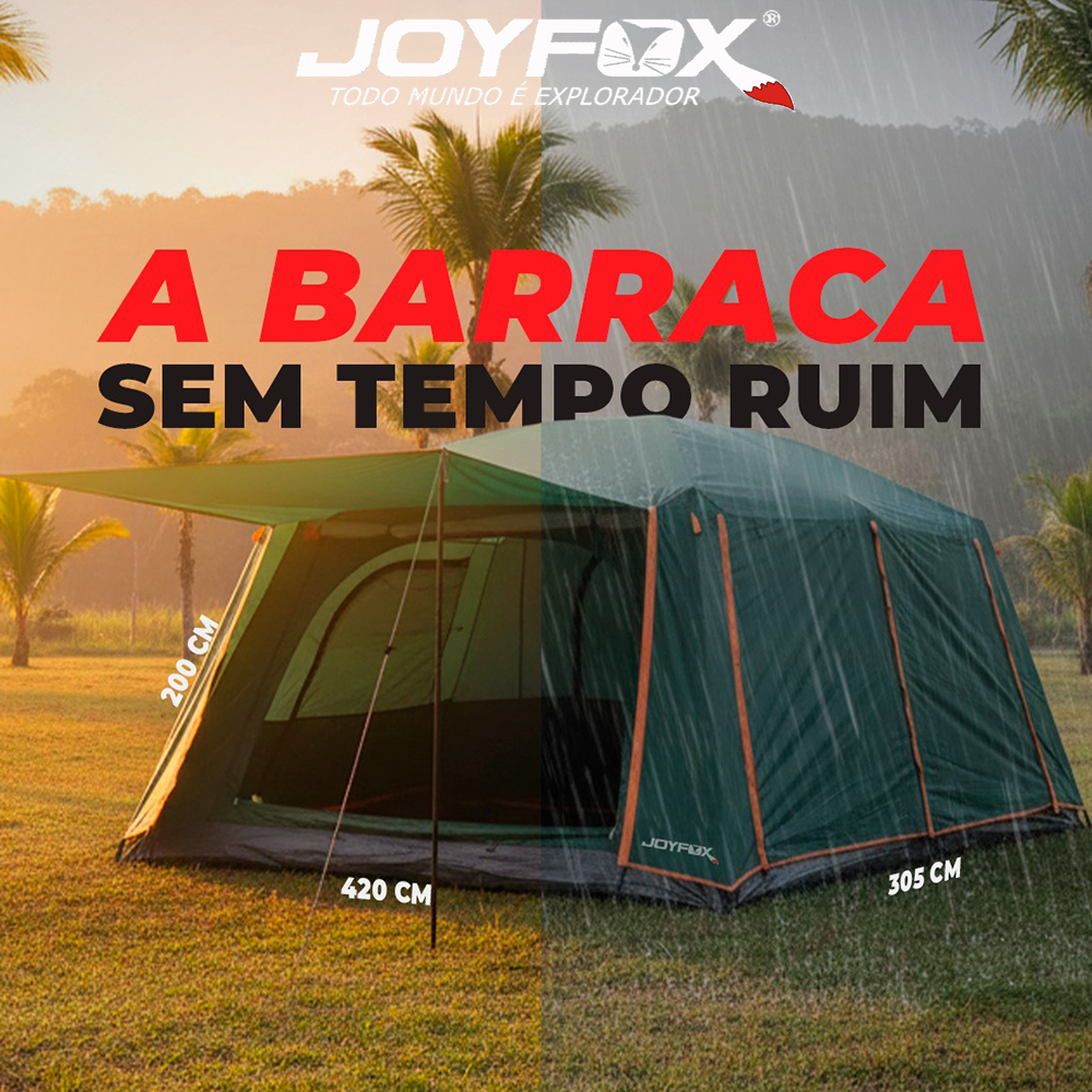 Barraca Camping Acampamento Luxe 12-16 Pessoas JOY