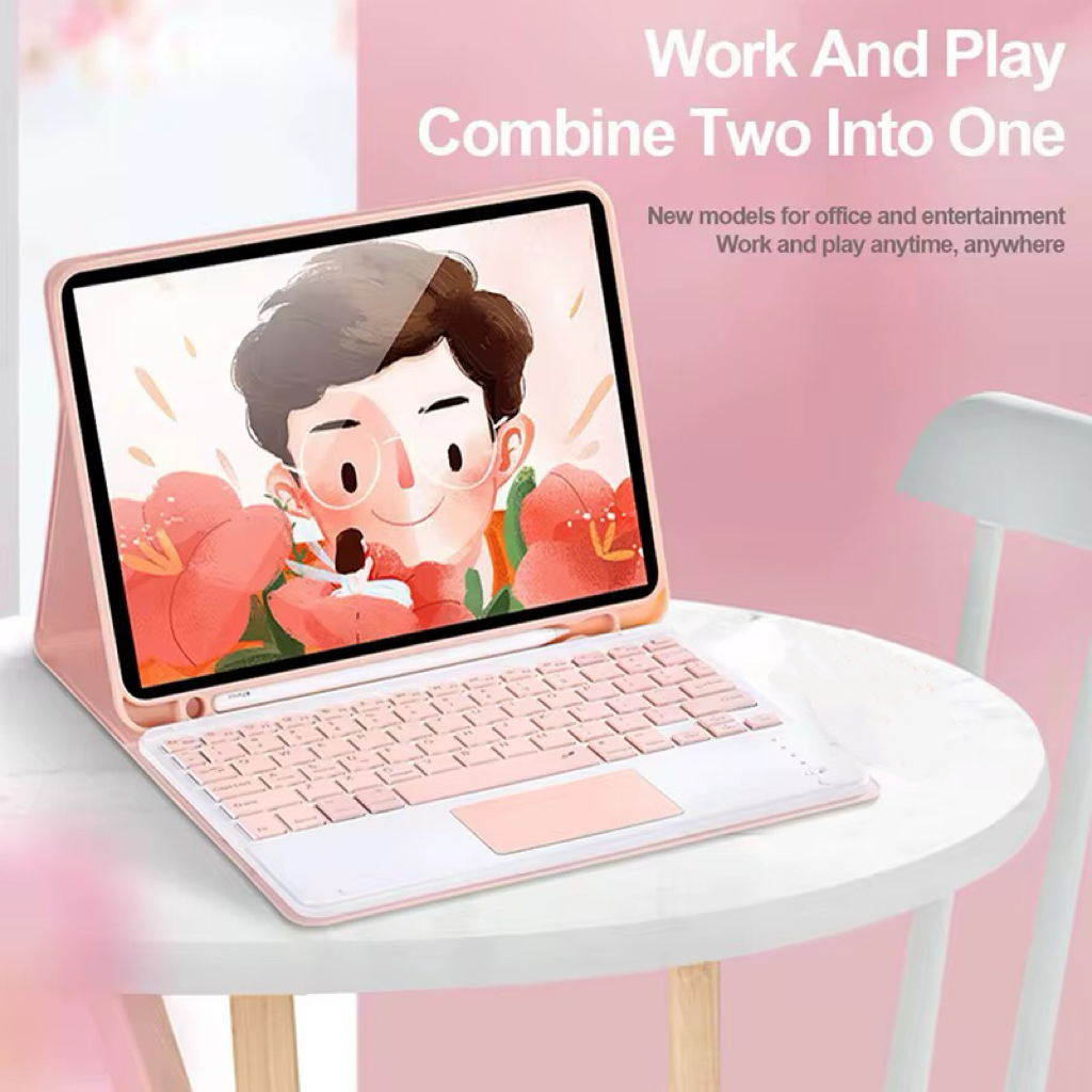 Capa Case Magnética Teclado Touchpad Para Redmi P