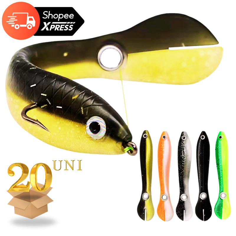 Kit Iscas Soft Shad 10cm 6g Silicone Nado Natural 
