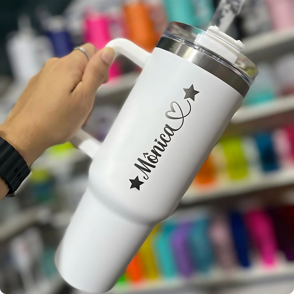 Copão Térmico Personalizados 1200ml Nome Logo Fi