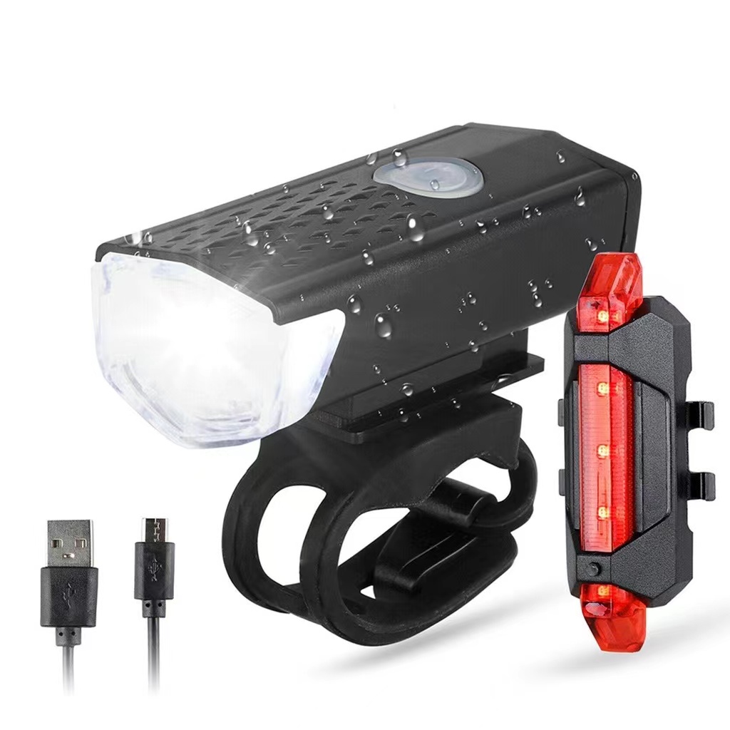 Kit Lanterna E Farol Bicicleta Bike Luz Ultra Led 