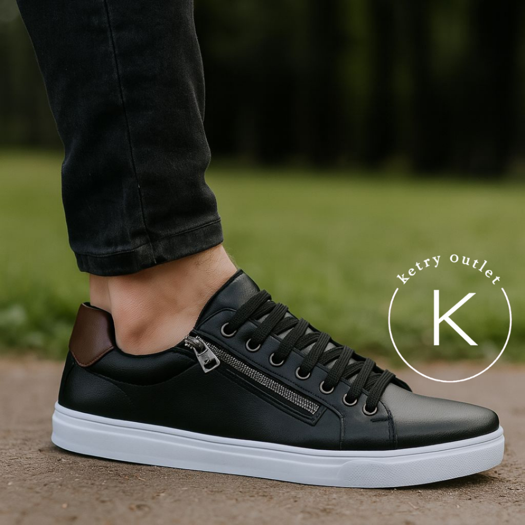 Sapatênis Masculino Casual Fechamento Elástico e