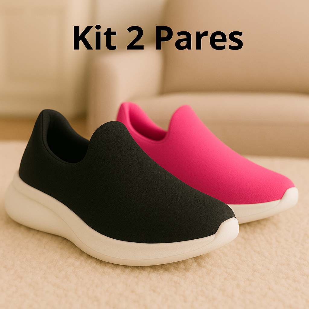 KIT 2 PARES Tênis Infantil Calce Fácil Menino E 