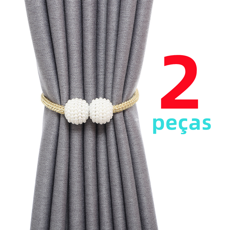 2 Pcs Prendedor De Cortina Magnética Organizador 