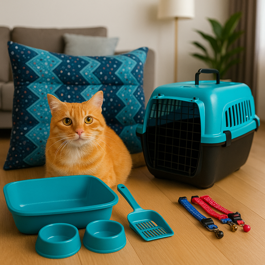 Kit Completo Para Gato 7 Peças Premium Colchonete