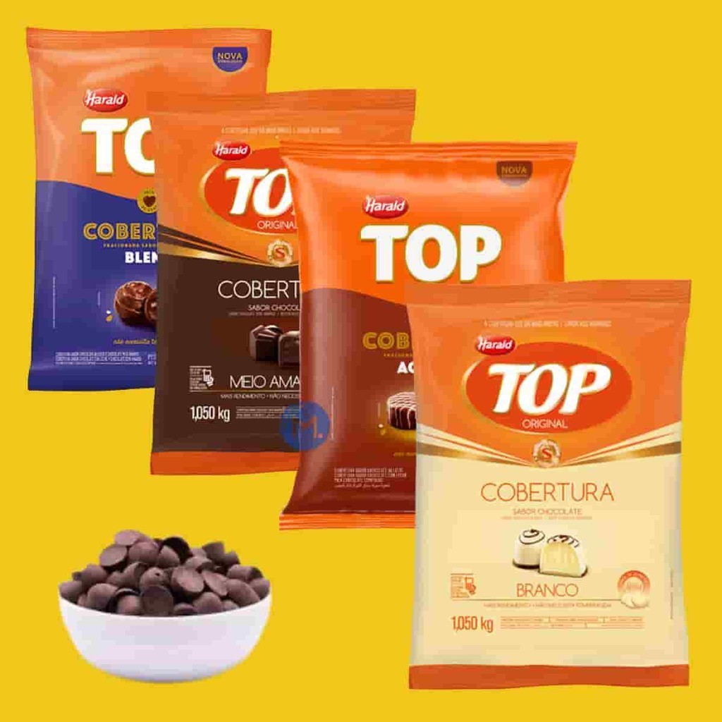 Chocolate Cobertura fracionada Top Gotas 1kg Haral