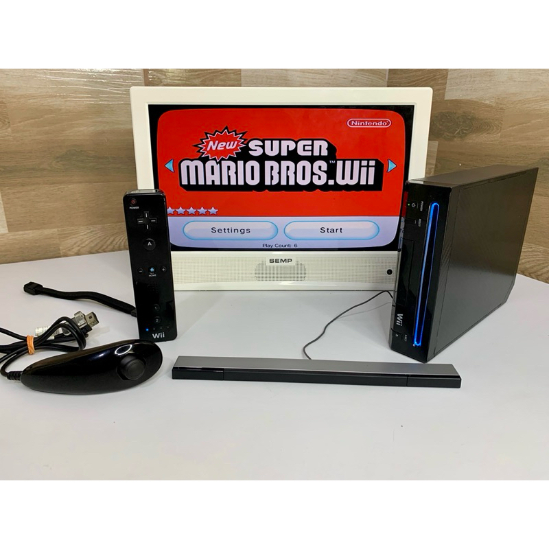 Nintendo Wii Preto Desbloqueado 64GB