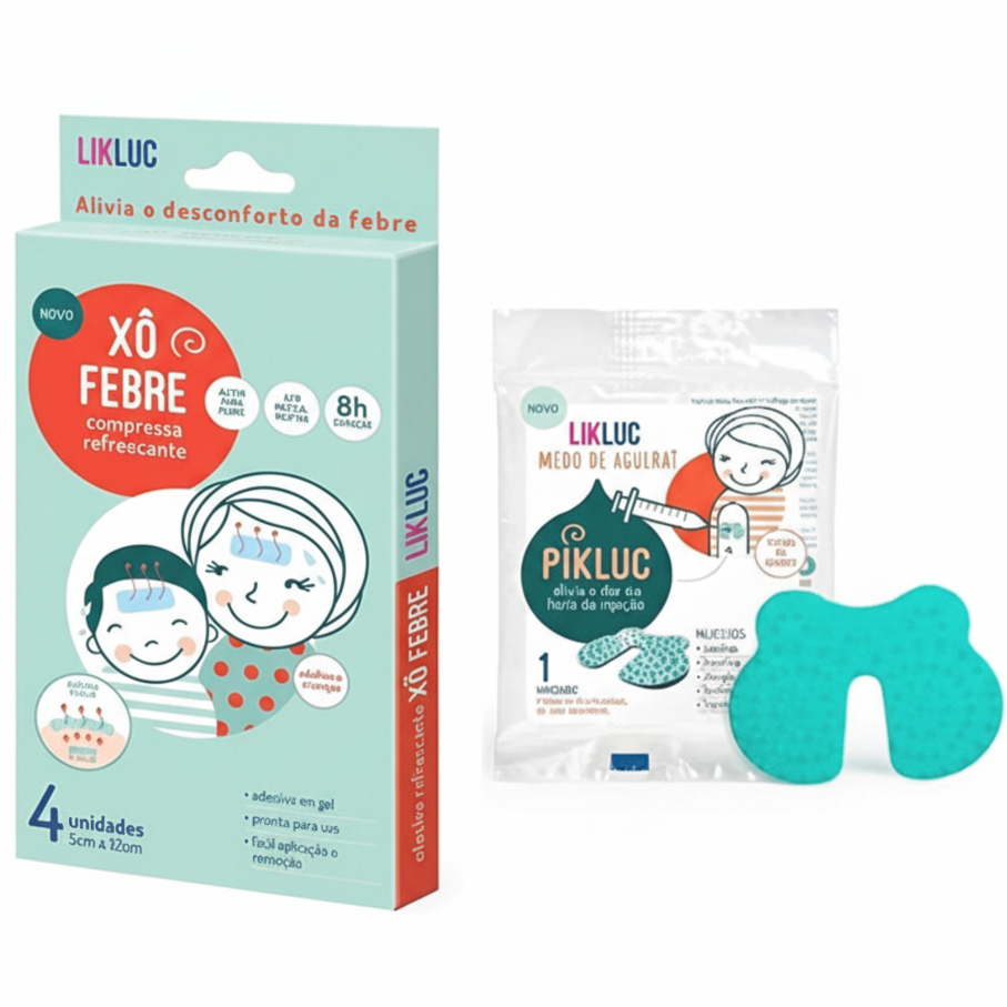 Compressa Adesiva em Gel Xô Febre + Pikluc Alivio
