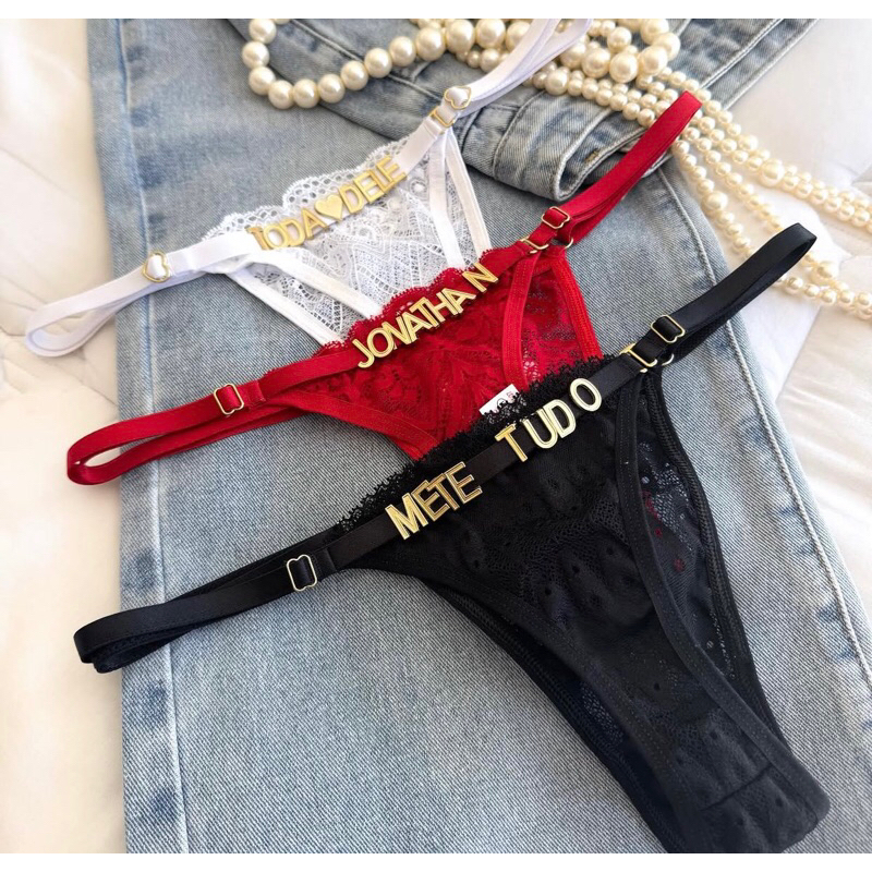 Calcinha Tanga Sensual Com Regulagem Personalizada