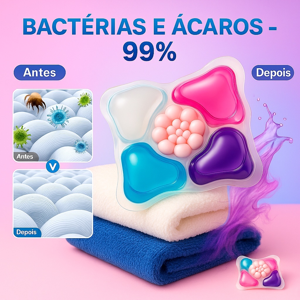 Detergente em Cápsulas 5em1  Limpeza Profunda, Pe