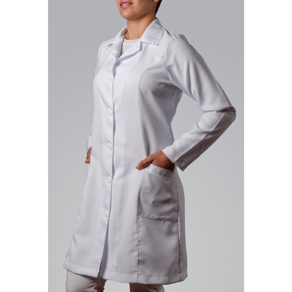 Jaleco Feminino BRIM (100% algodão) Com Punho