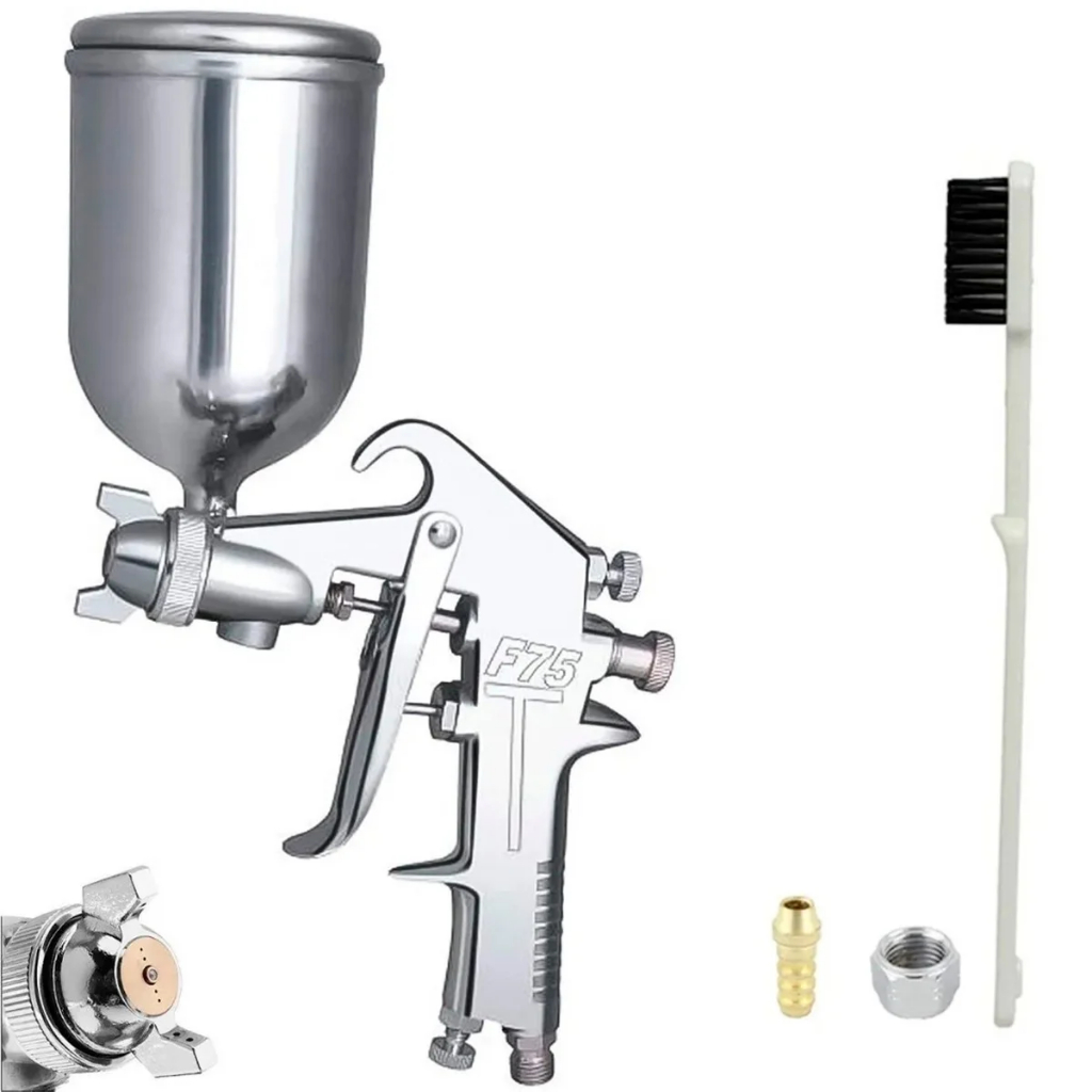 Pistola de Pintura por Gravidade 1/4 HVLP Caneca A