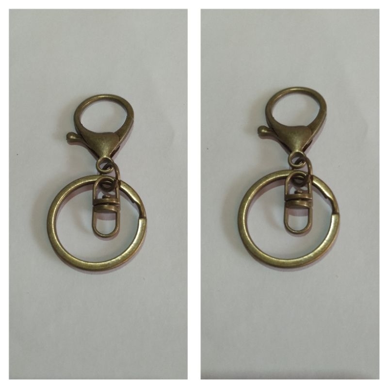 Argola 30mm Com fecho Lagosta giratório e Conecto