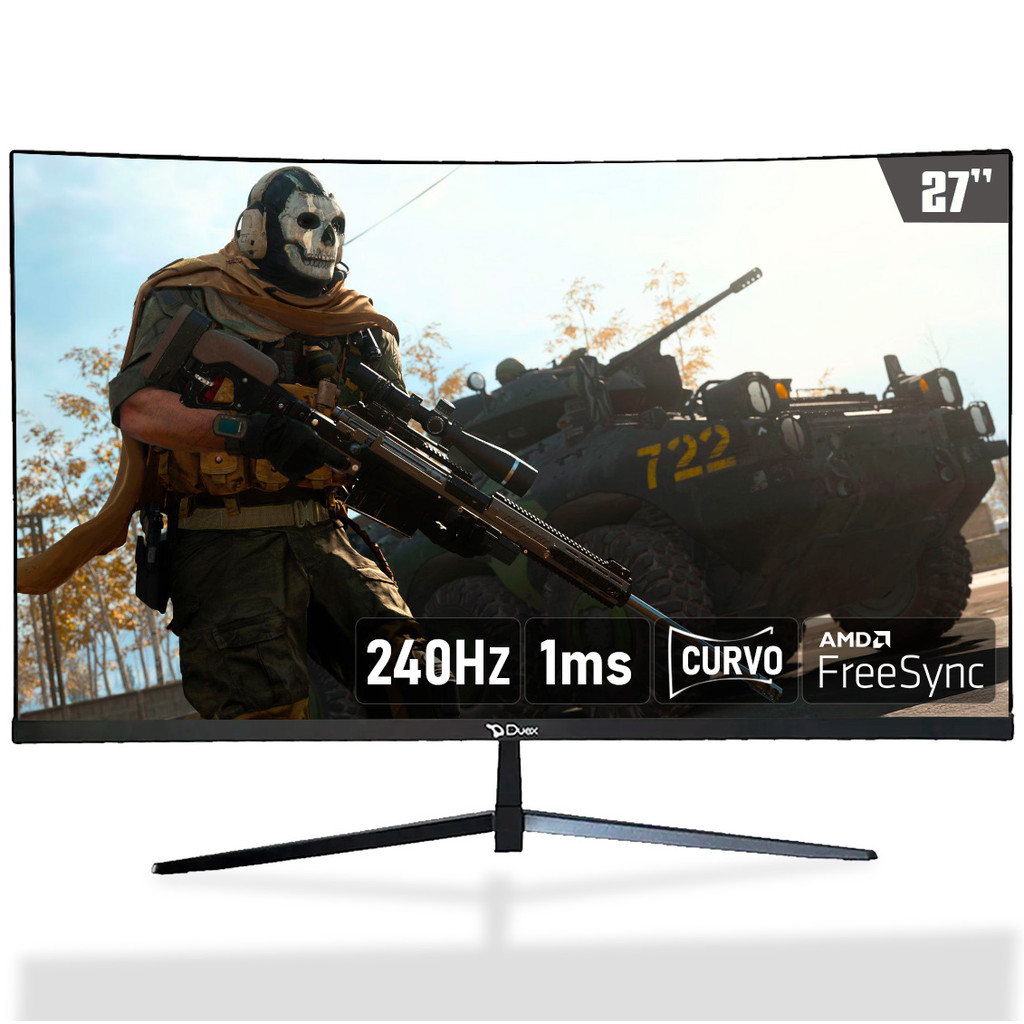 Monitor Gamer Duex, 27 Pol, VA, Curvo, FHD, 1ms, H