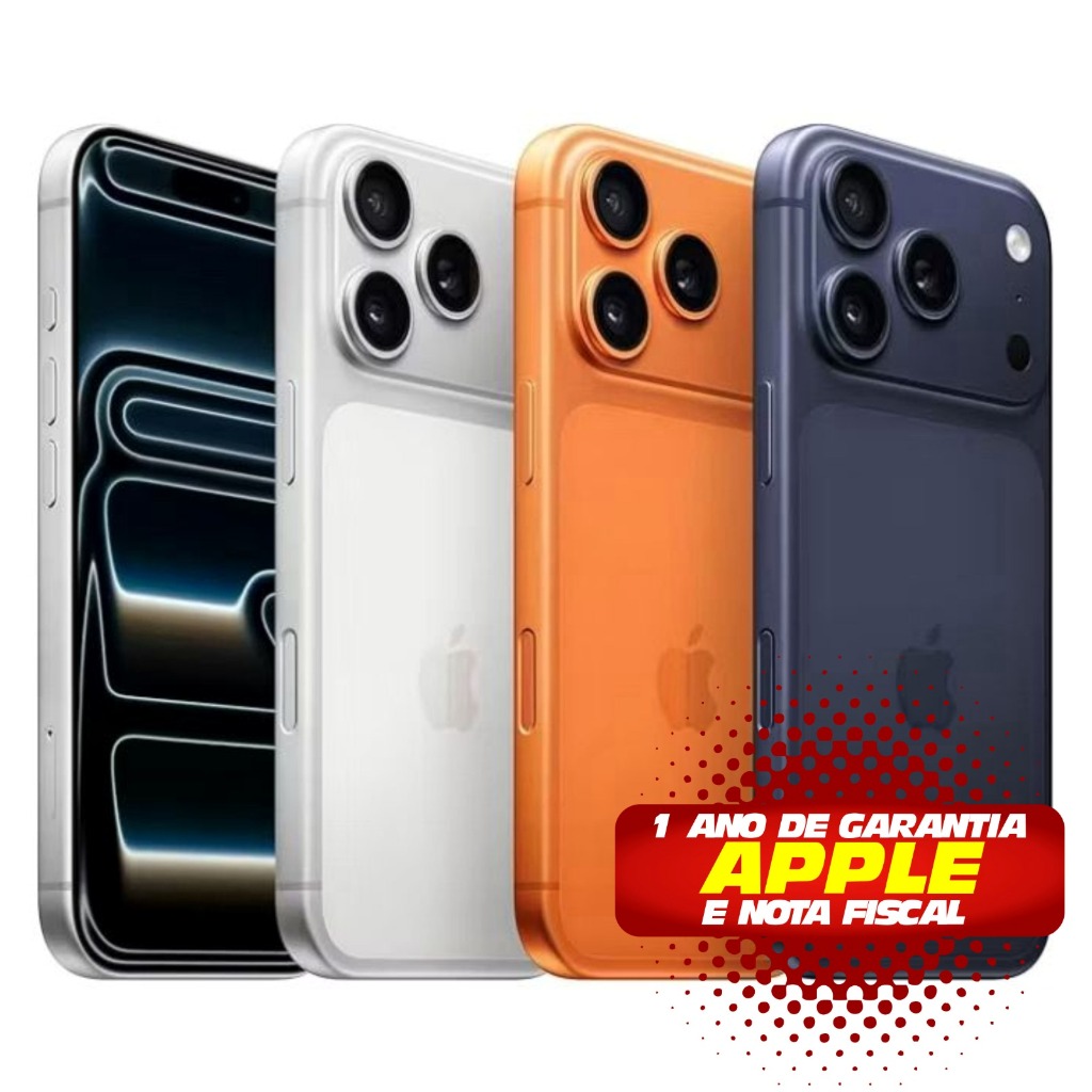 Celular iPhone 17 Pro e Pro Max 256GB 5G Dual E-si