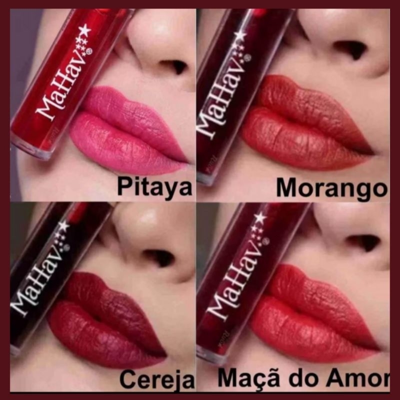 Lip Tint Love Me Mahav -Gel Tint Cor Intensa e Hid