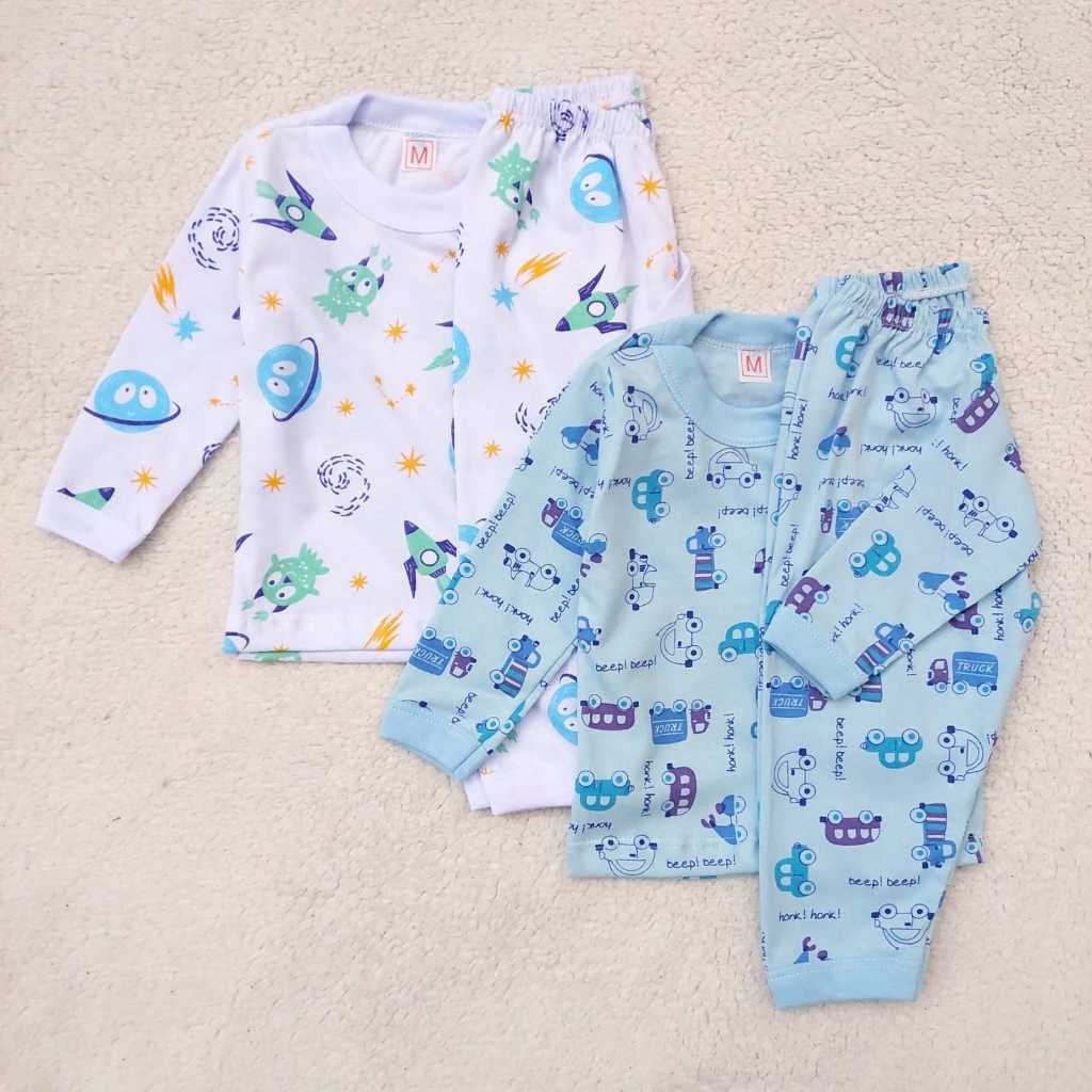 Kit Pijamas Infantis / Bebê (2 Blusas + 2 Calças
