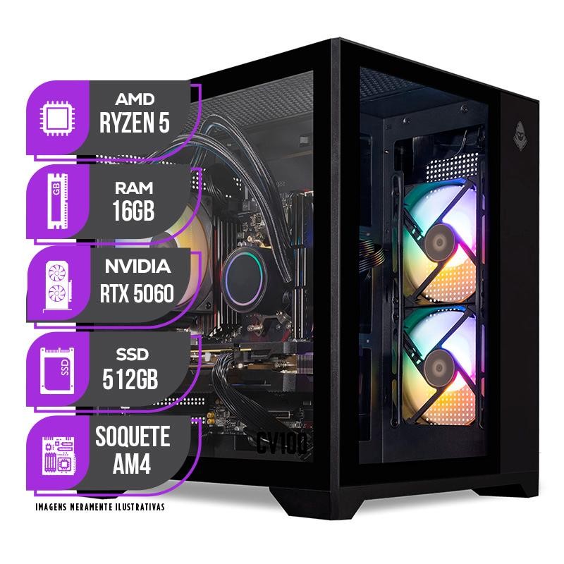 PC Gamer Mancer, AMD RYZEN 5 5500, Water Cooler, R