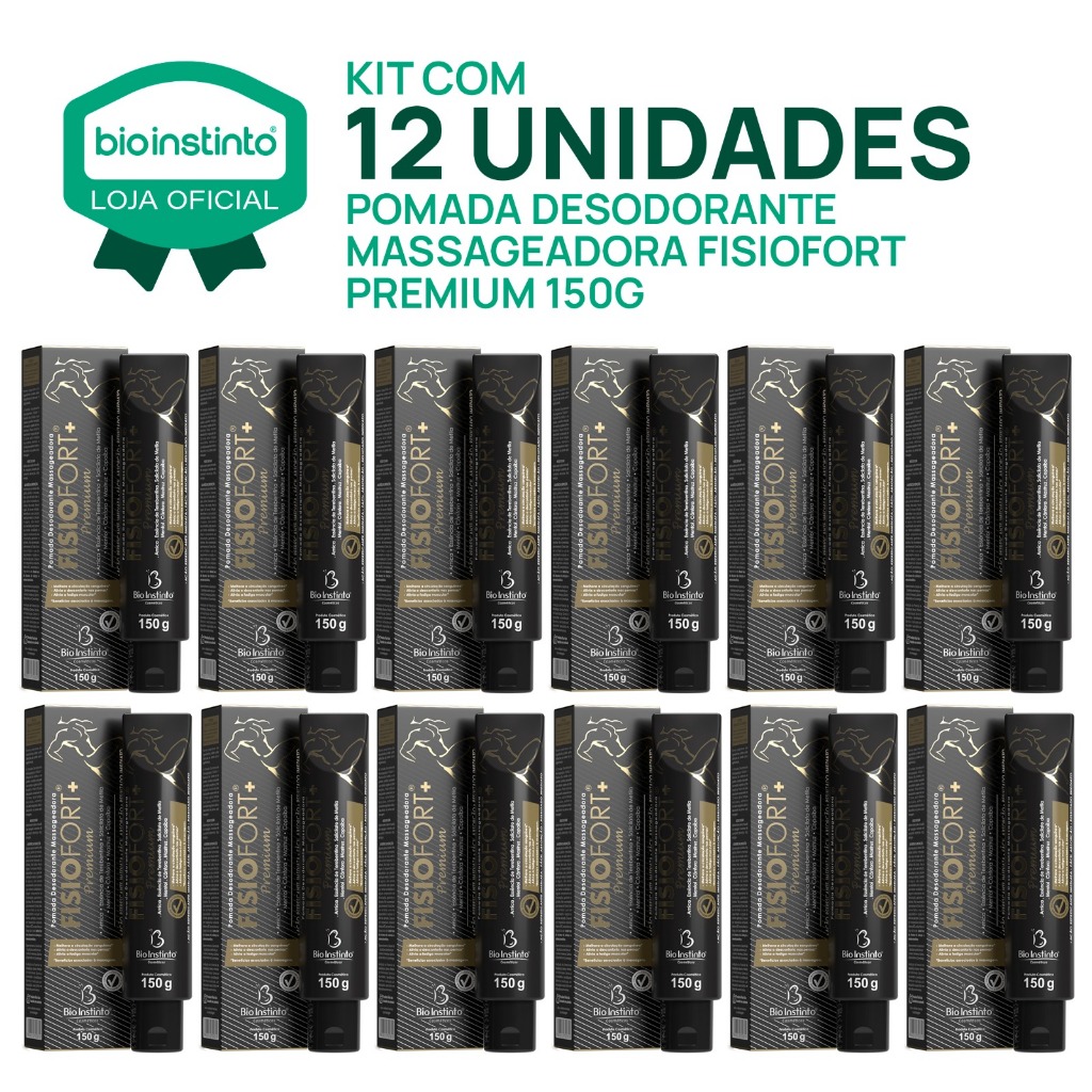 12 UN FISIOFORT PREMIUM 150g pomada massageadora d