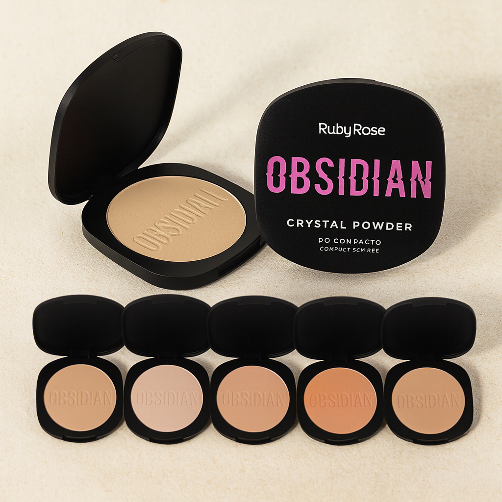 Pó Compacto Crystal Powder Coleção OBSIDIAN BY 