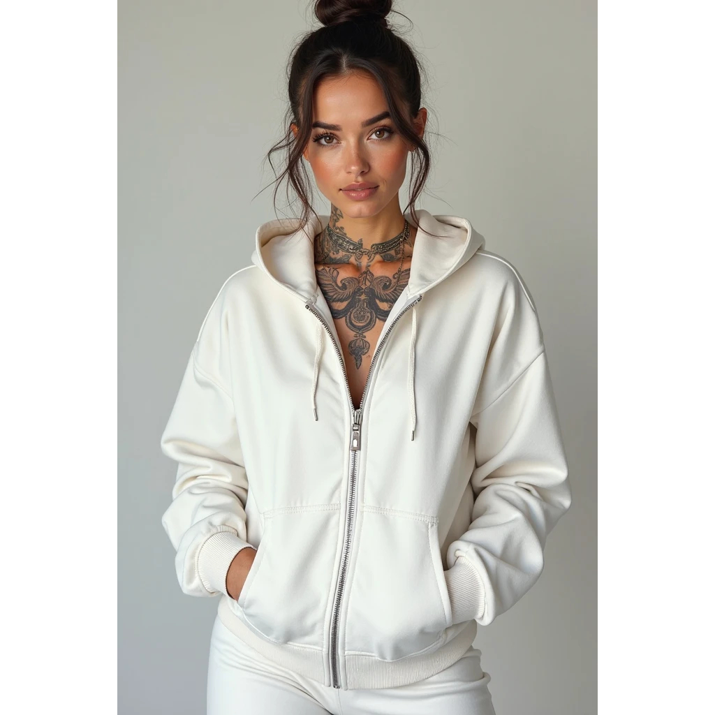 MOLETOM ZIPER FLANELADO UNISSEX  COM CAPUZ BOLSO C