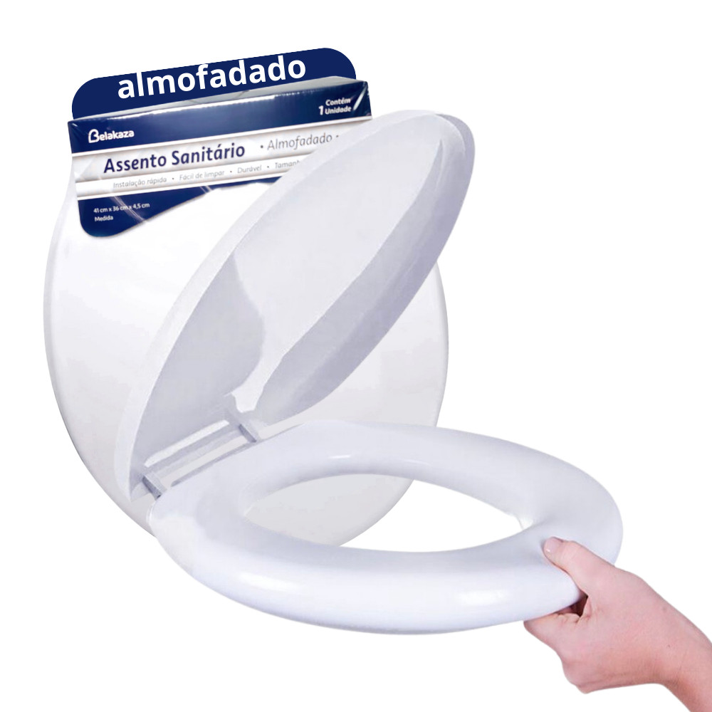 Assento Sanitário Tampa Vaso Almofadado Oval Deca