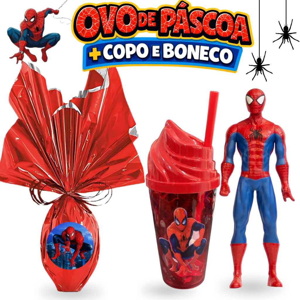 Kit Ovo De Páscoa 280g  Ao Leite Crocante Homem A