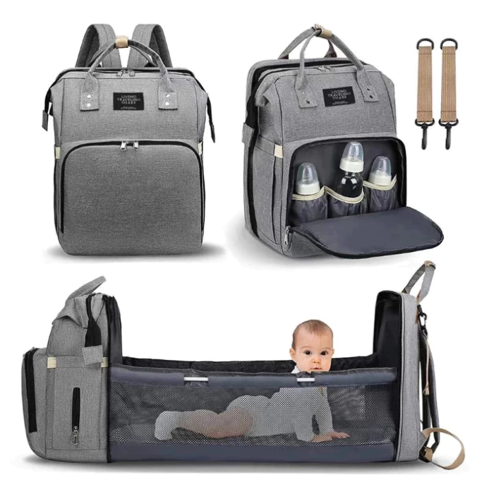 Mochila Bolsa Maternidade Térmica que vira Berço