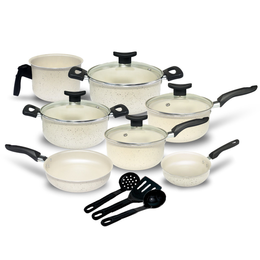 Conjunto Jogo de Panelas Teflon Viena 10 Pçs Anti