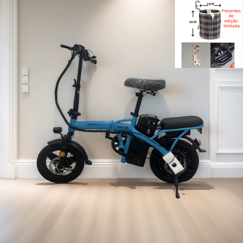 Bicicleta elétrica dobrável para adultos NUDA, p