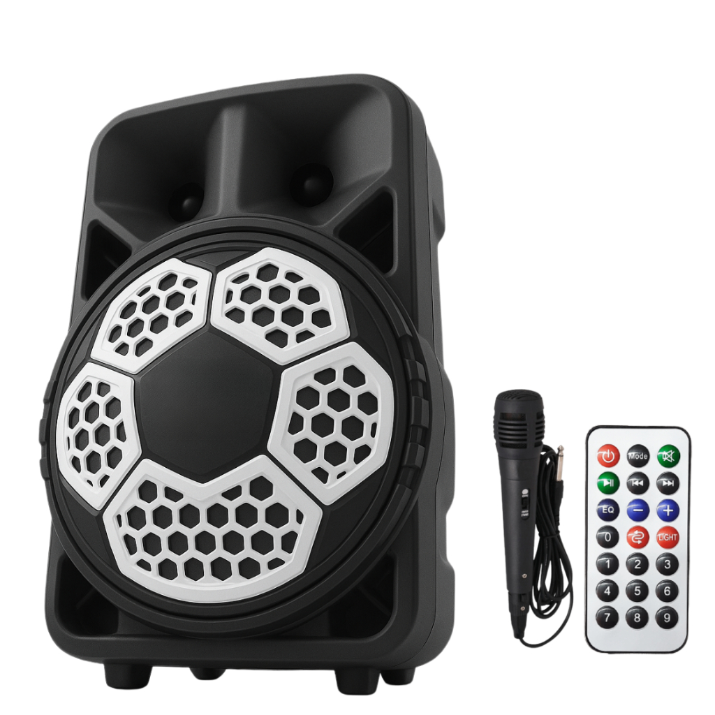 Caixa de Som Grande Potencia Com Microfone 1000w P