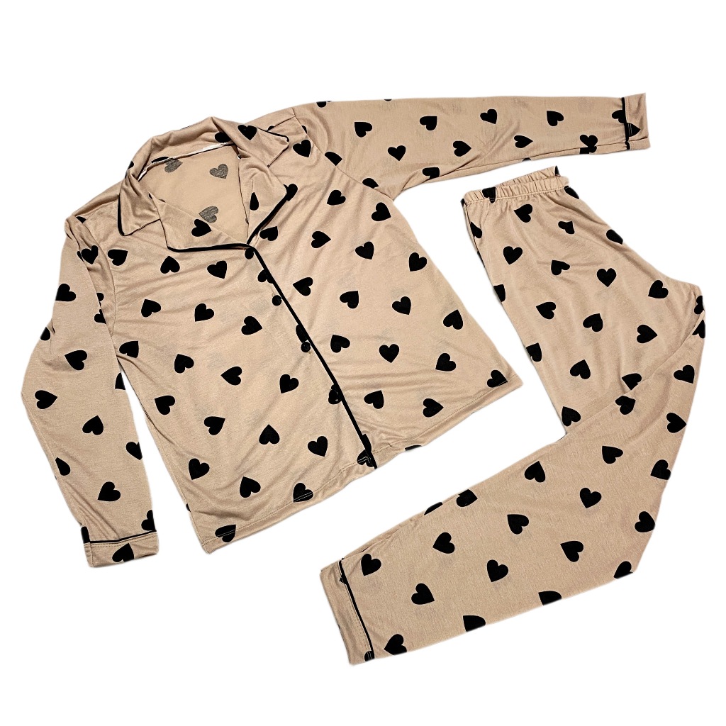 Pijama Americano Feminino Inverno Longo Botões Am