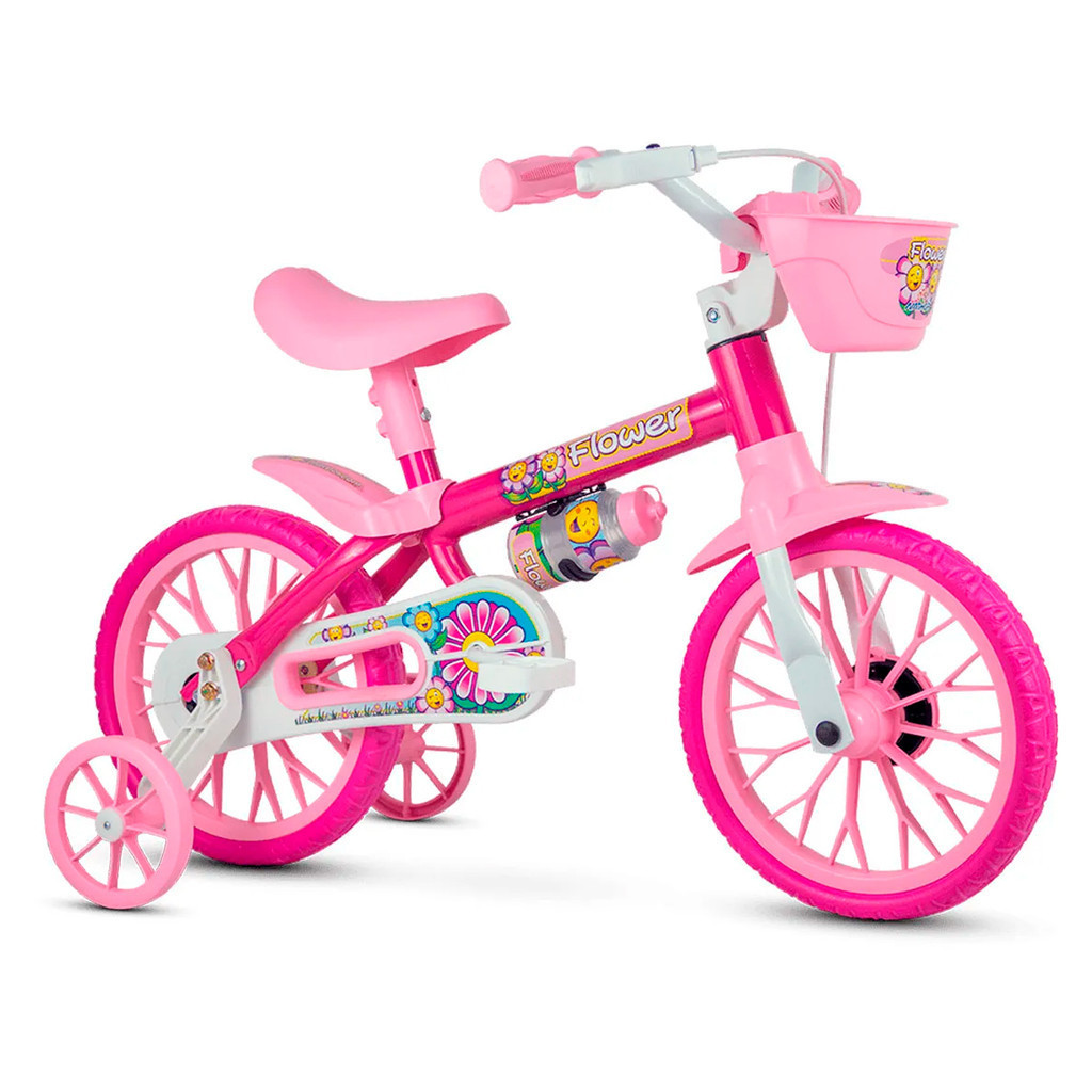 Bicicleta Bike Criança 2 A 5 Anos Aro 12 Flower N