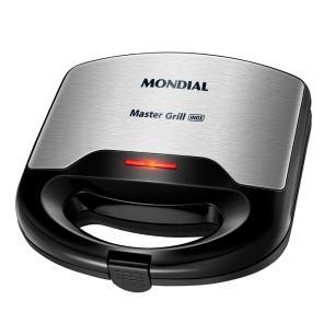 Sanduicheira Master Grill Mondial Preto e Inox 750