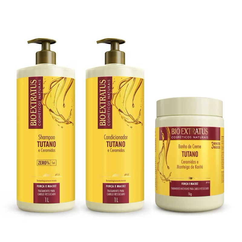 Kit Tutano  Bio Extratus (Shampoo, Condicionador e
