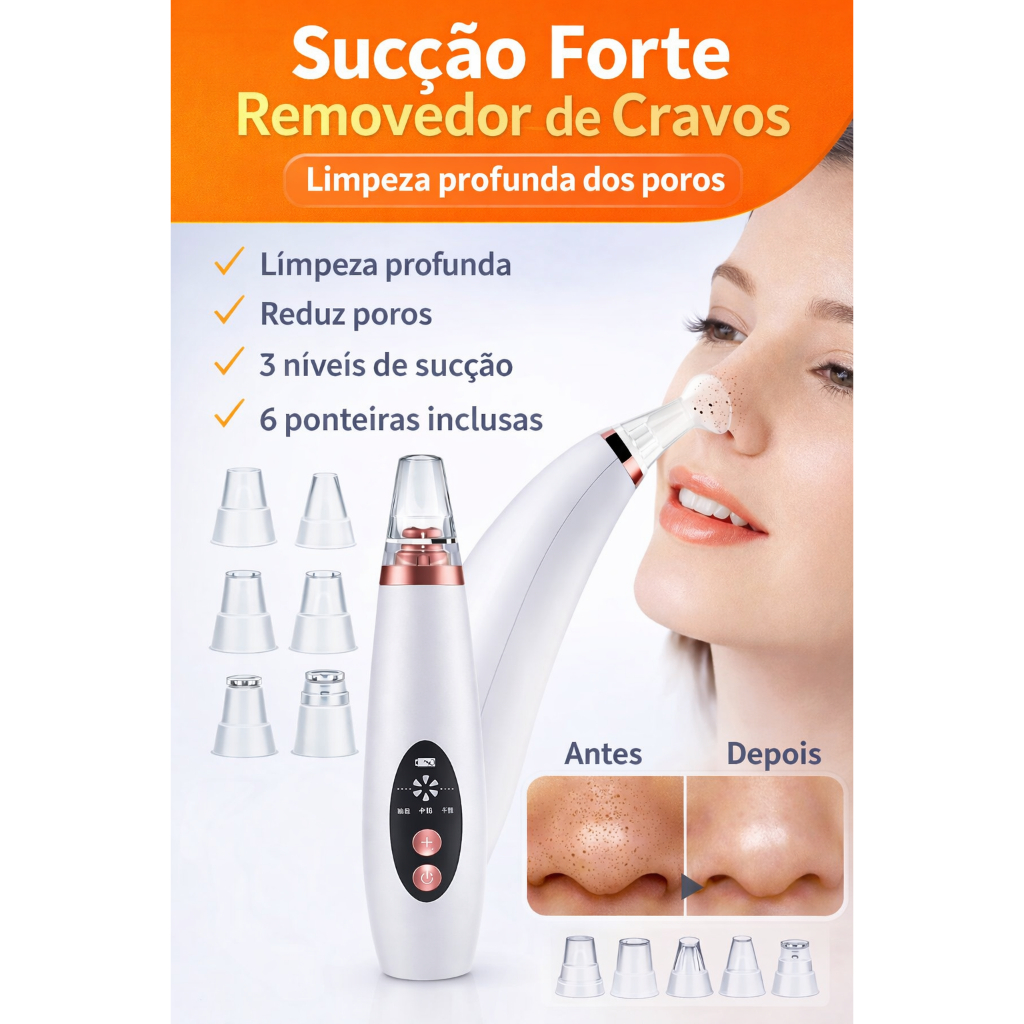 Removedor De Cravos Espinhas Cleaning Sugador Poro