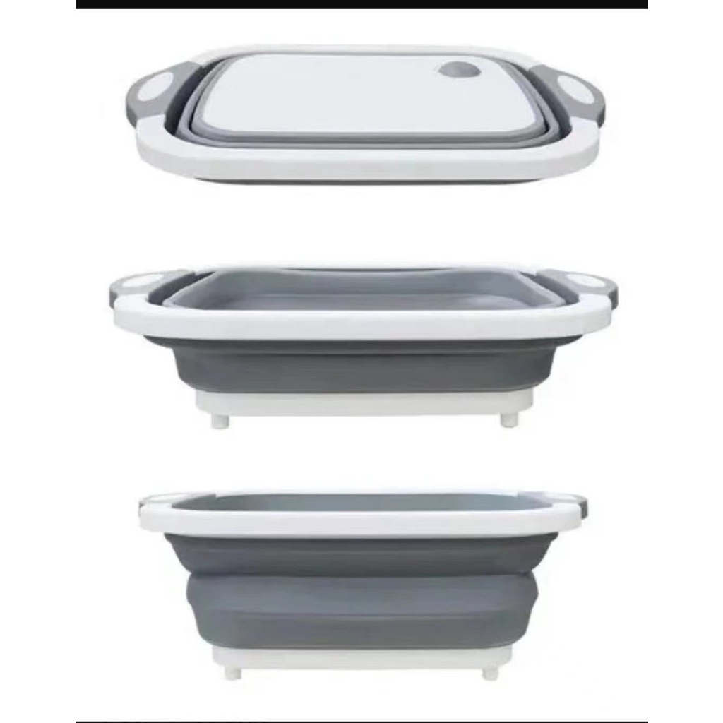 Tábua Bacia Cesta Retrátil Silicone Multifuncion