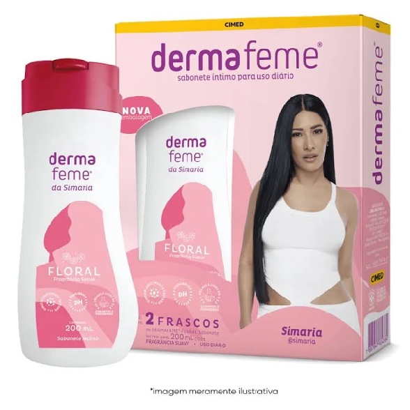 Kit Dermafeme floral Sabonete intimo 2 Unidades 20