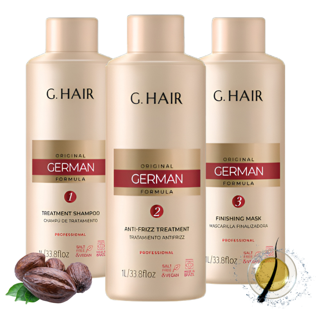 Kit Escova Progressiva Ghair Alemã Liso Extremo 3