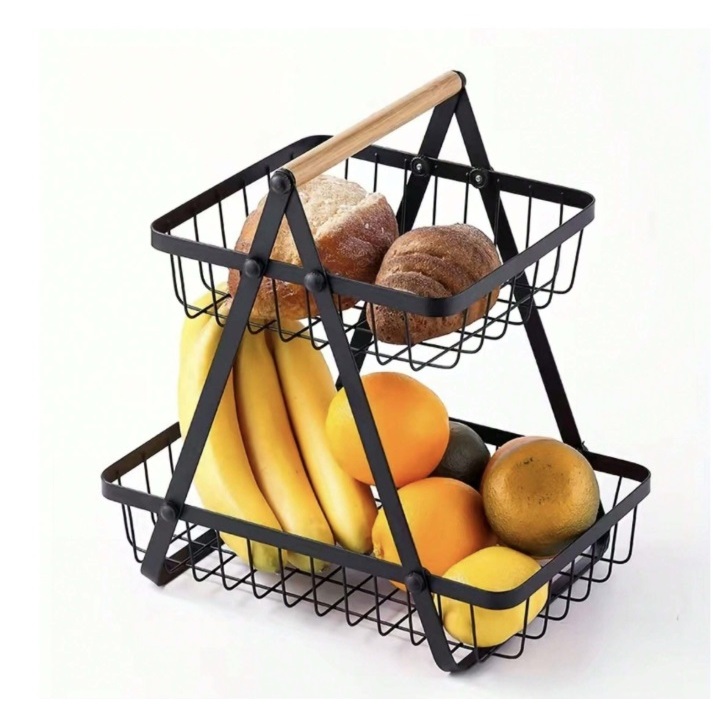 Fruteira de Mesa ou Cesto Multiuso Cesta de metal