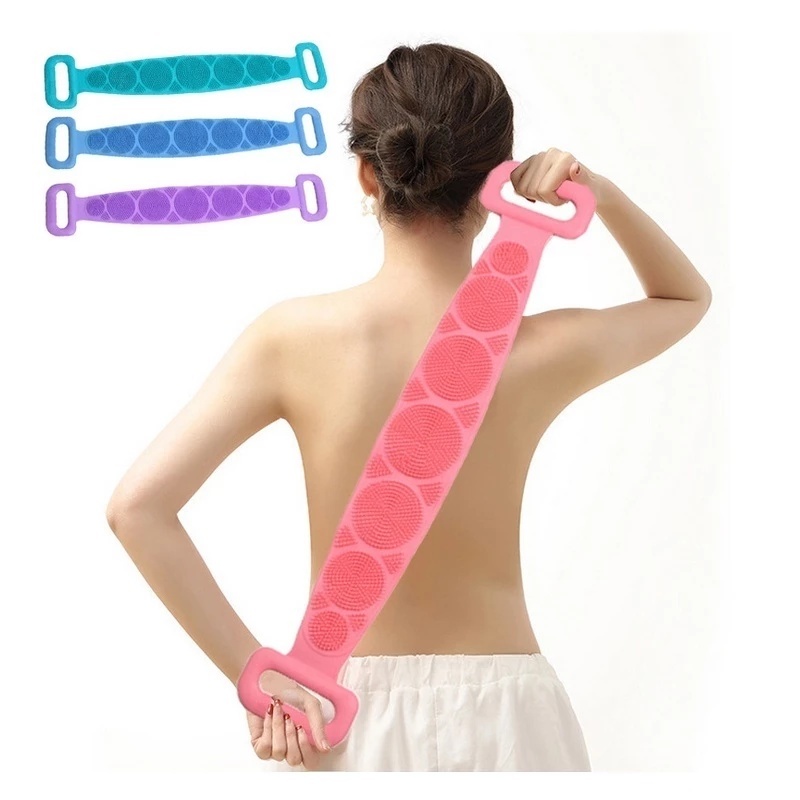 Esponja Cinta De Banho A Seco Massageadora De Sili