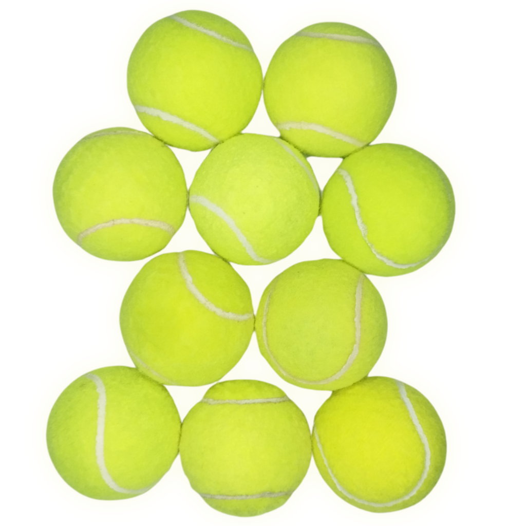 10 Bolas de Tênis Reciclada para Brincadeiras, Tr