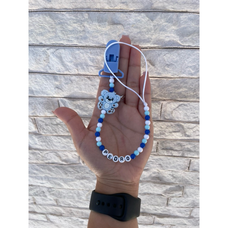 Prendedor de Chupeta Menino Ursinho – Divert