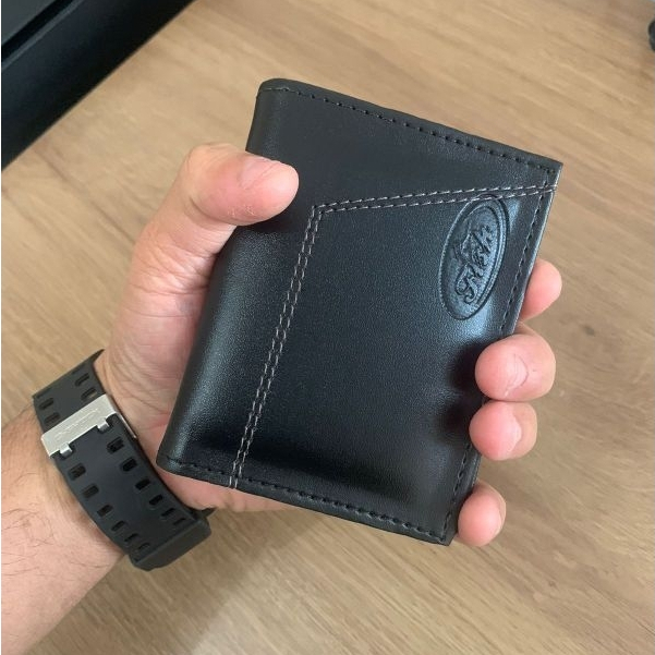 Carteira masculina Couro Sintético Compacta Cart�